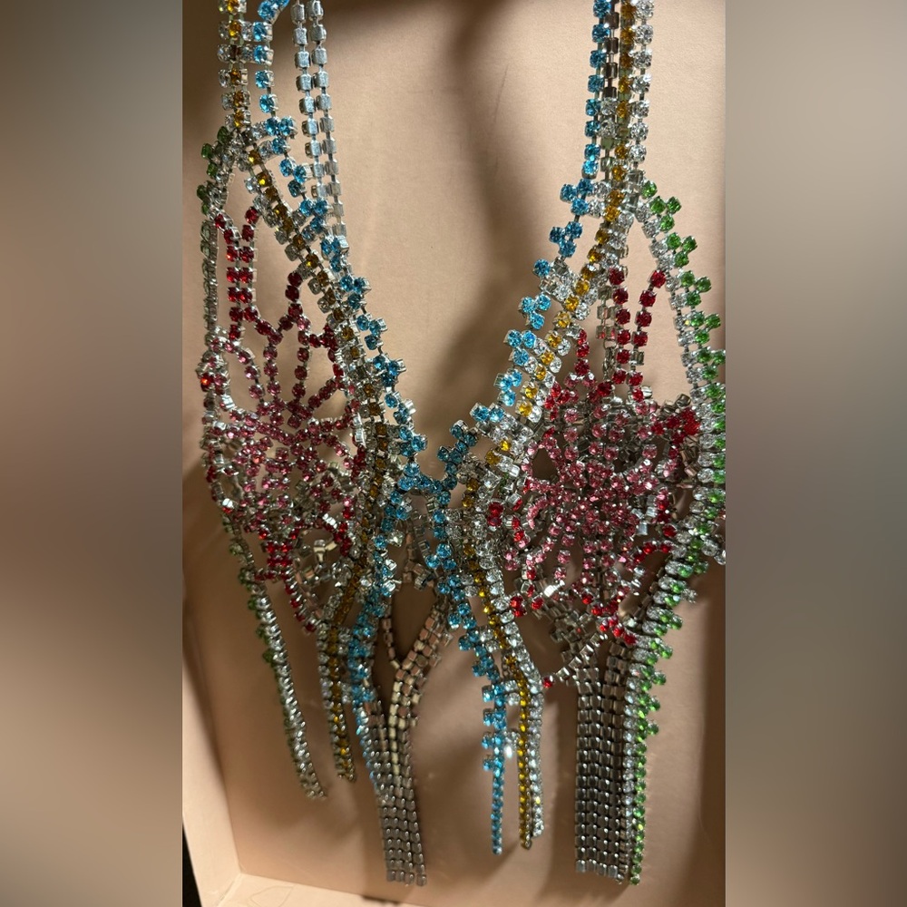 Brand New AREA crystal embellished top!!!! - Picture 3 of 3